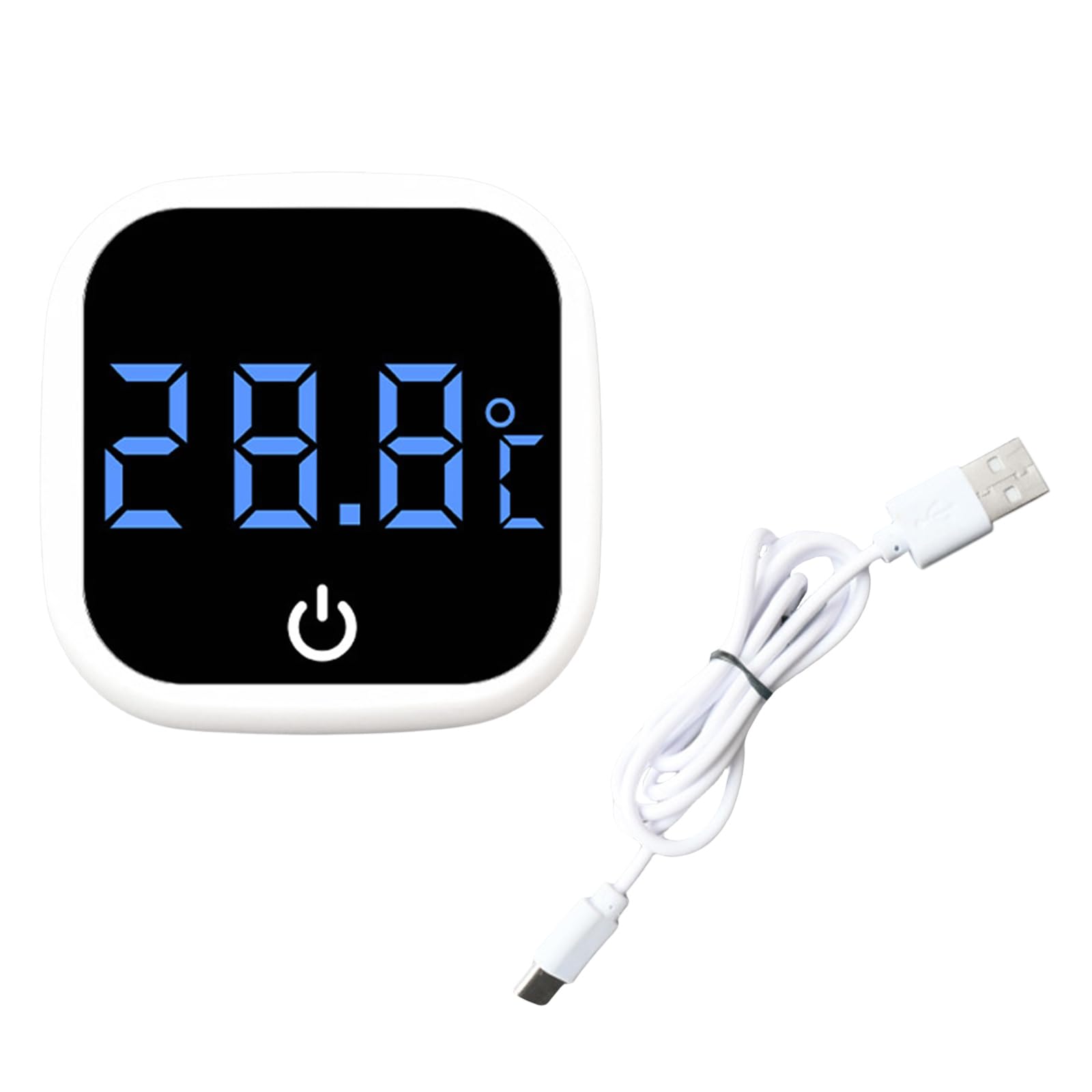 Tsophreniq Display Aquariums Thermometers for Freshwater and Saltwater Tanks with Rechargeable Feature Display Water Thermometers