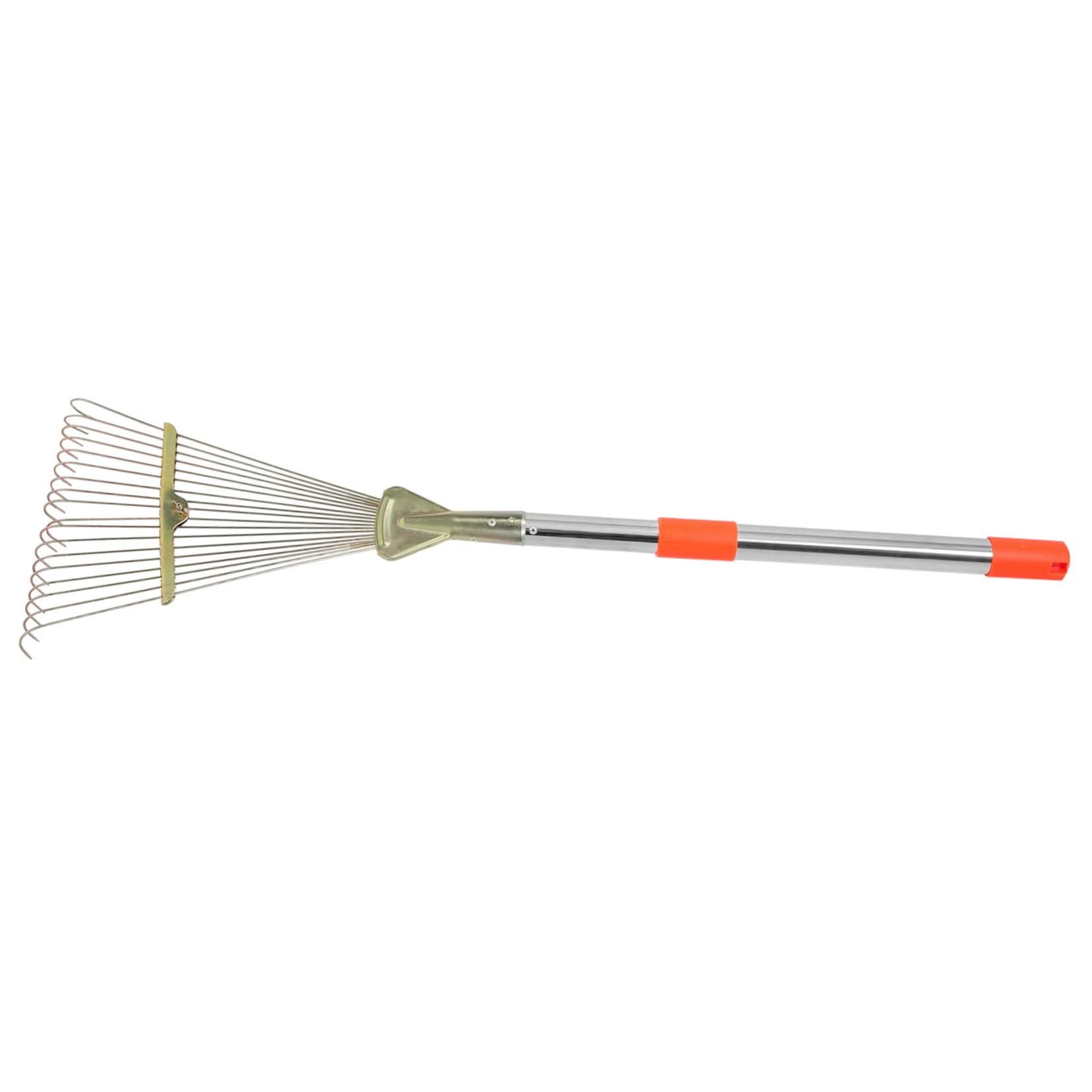 Rastrello Telescopico da Giardino in Acciaio Inox 18 Denti