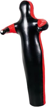 MMA Grappling Dummy Unfilled Wrestling Dummy for Kickboxing Taekwondo Karate Black 130cm Black