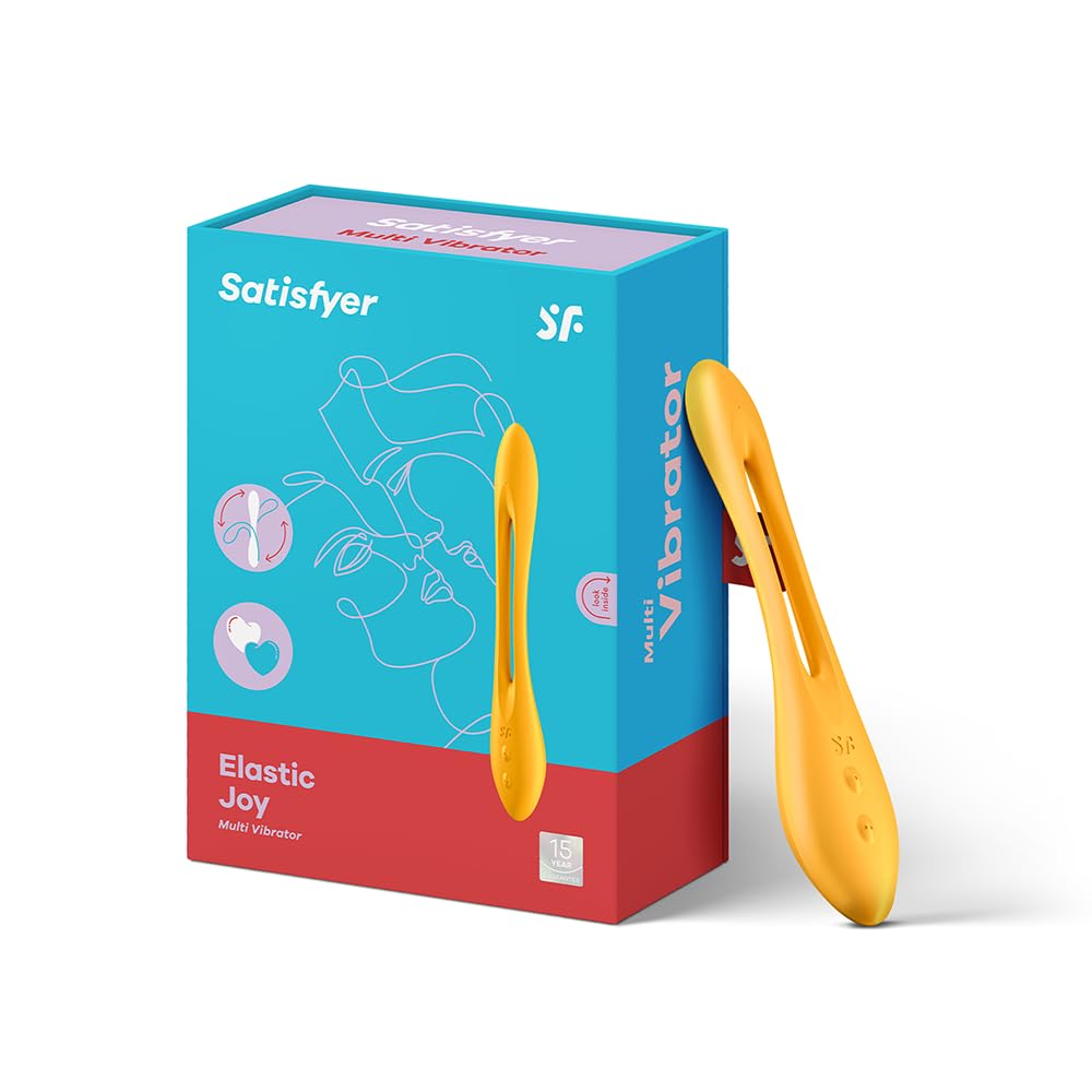 Satisfyer Elastic Joy Multi-Vibrator | Flexible Dual Motors | 16+ Uses for Versatile Clitoral Stimulation | Waterproof (IPX7) Toy for Couples & Solo | Adult Sex Toy Massager for Men and Women