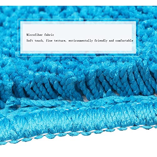 Grand tapis de bain incurvé lavable absorbant en microfibre