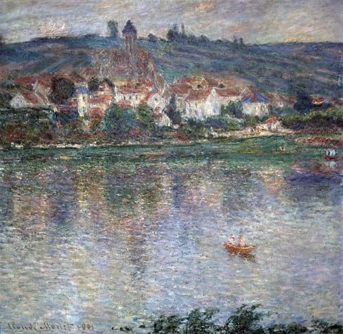 Affiche toile Claude Monet Vétheuil grand format 60x90cm poster peinture huile paysage