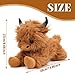 Imagen de JynxtoyZeal Vaca Highland Peluches Vaca Juguete de Peluche Suave y Lindo Peluche de Vacas Animales de Peluche Vacas Highland Peluches para Niños y Niñas