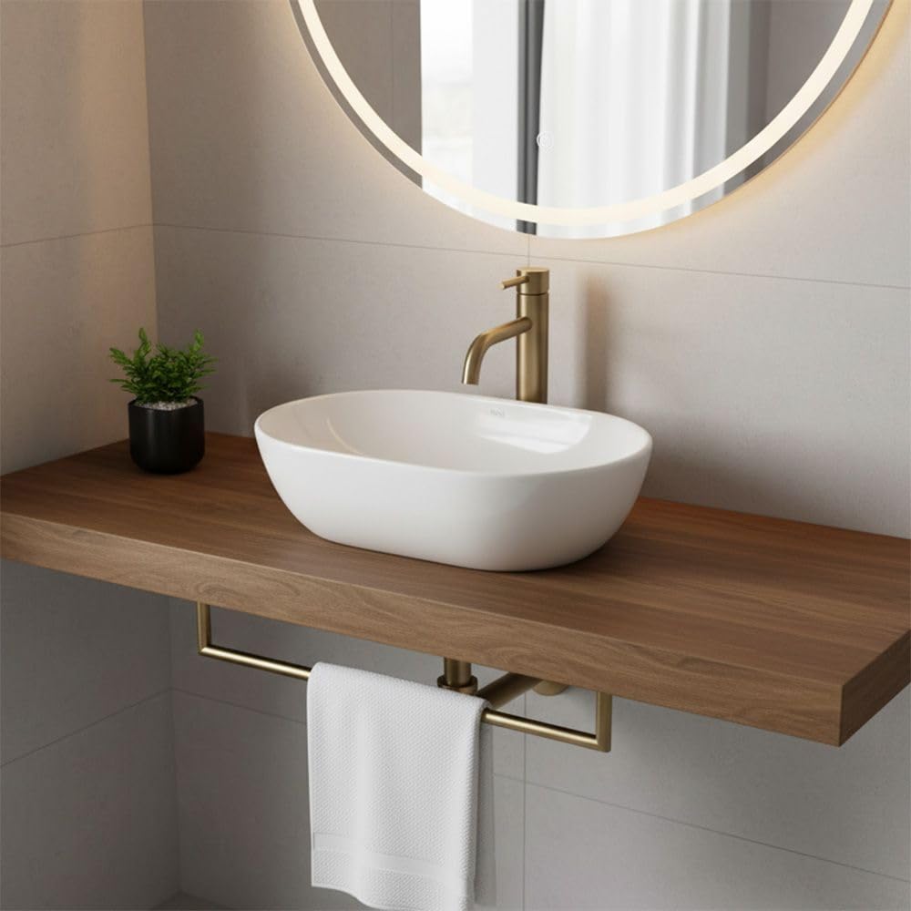 Lavabo Sobre Encimera Rea Amelia 45 White 45X31X12,5Cm
