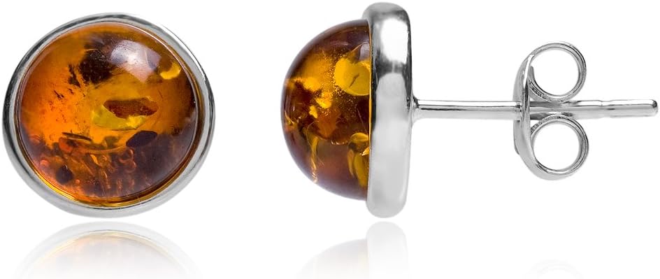 Ian and Valeri Co. Amber Classic Round Stud Earrings