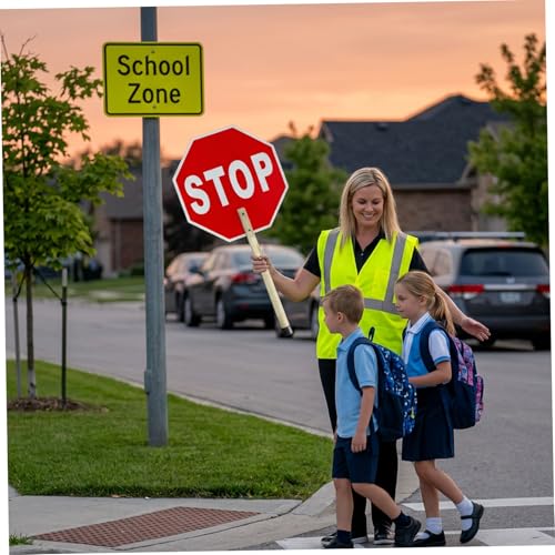 Panneau de signalisation de chantier 33 cm robuste avec poignée antidérapante - 5