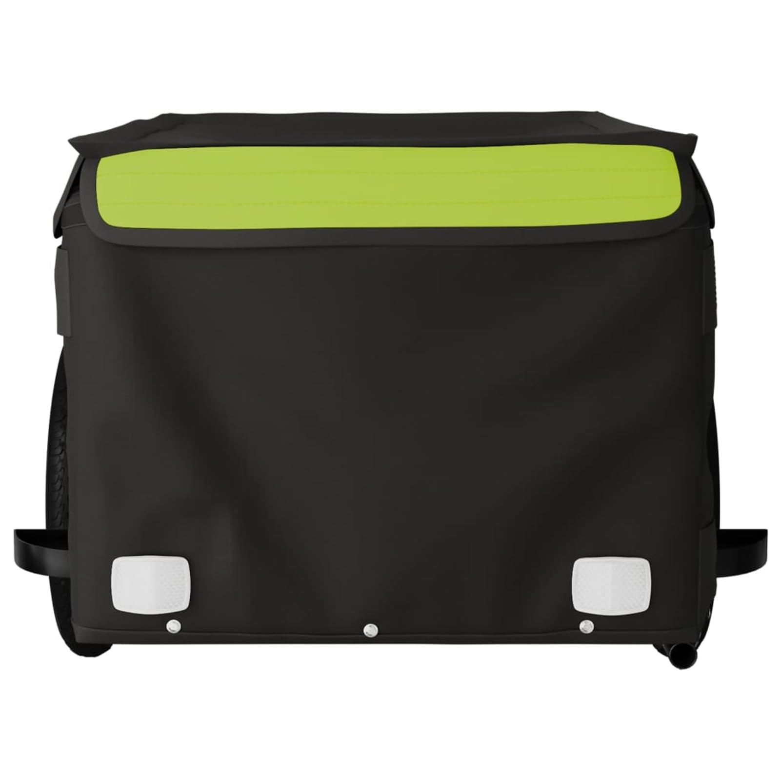 LAPOOH Przyczepa rowerowa, czarno-zielona, 30 kg, żelazo, przyczepa ładunkowa, przyczepa rowerowa, przyczepka rowerowa (SPU: 94081)