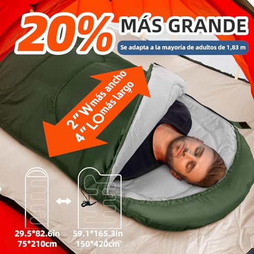 La Mejor Lista de Sacos para dormir los preferidos por los clientes. 27 Imagen adicional