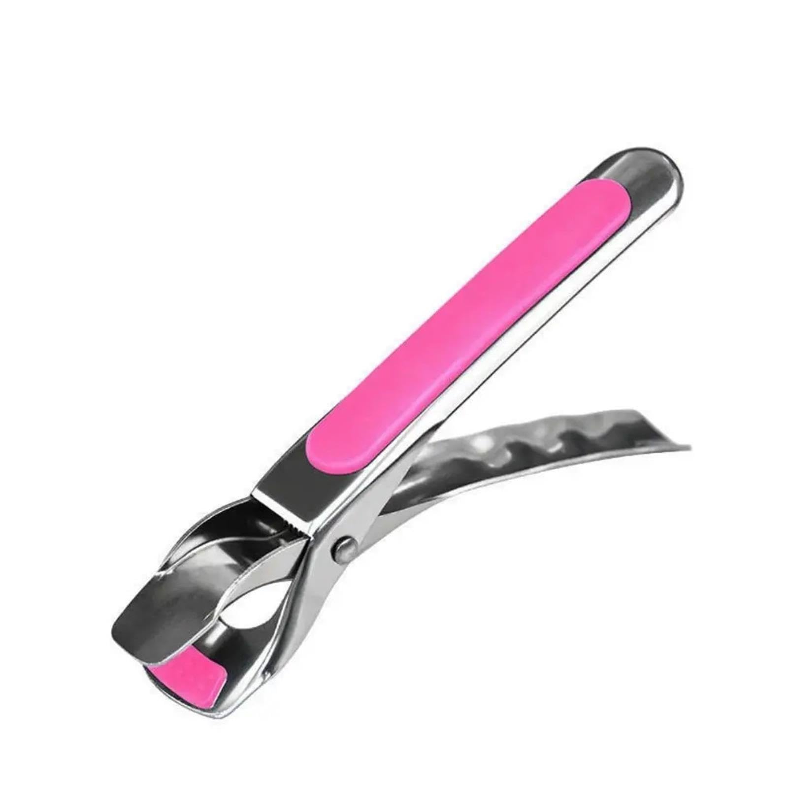 Pinzas Antiquemaduras Multiusos Pinza de silicona antiescaldadura, pinza antideslizante for cuenco cocina, comida(Pink)