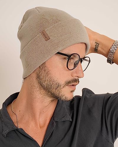 Image of FURTALK Unisex Cuffed Beanie Thick Double Knit Winter Skull Cap | Double-Layer Warmth, Ultra-Soft Itch-Free Knit, Snug No-Slip Fit, Essential Gear for Winter Jogging & Outdoor Sports