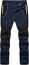 YSENTO Men's Mountain Climbing Pants, Outdoor Long Pants, Thin, For Spring, Autumn and Summer, Trekking Pants, Cycling Pants, Quick Drying, Breathable, Water Repellent, UV Protection, Zip Pockets, 5