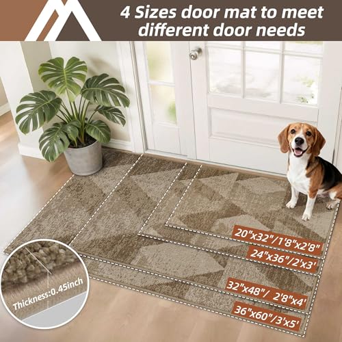 Paillasson absorbant d'intérieur beige idéal pour les pattes boueuses - 6