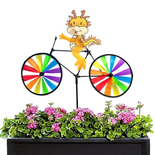 Tier auf Windmühle, Cartoon-Windräder, Dekoration, Cartoon-Spinner | lebendiges Windmühlen-Design, dekoratives Werkzeug für den Außenbereich, für Türen, Terrassen, Gärten, Rasen, Balkone, Innenhöfe