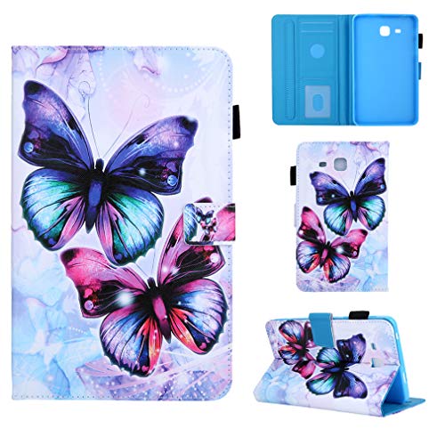 LMFULM® Case for Samsung Galaxy Tab A 7.0 SM-T280 / T285 (7.0 Inch) PU Leather Case Protective Shell Smart Case with Stand Case Flip Cover Two Butterflies LMFULM® Case for Samsung Galaxy Tab A 7.0 SM-T280 / T285 (7.0 Inch) PU Leather Case Protective Shell Smart Case with Stand Case Flip Cover Two Butterflies