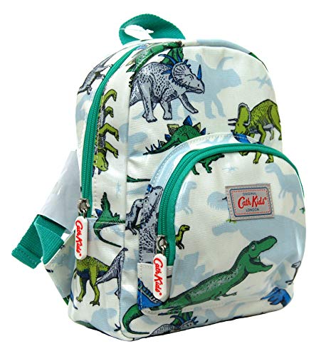 Cath Kidston Mochila infantil con diseño de dinosaurios en hule blanco roto
