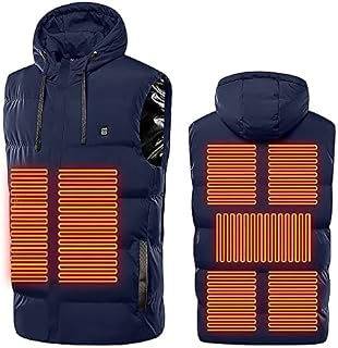 umhouerse Heated Vest for Men Women Electric USB Warmer Jacket with 7 Heating Zones Winter Warm Lightweight Heated Gilet for Outdoor Body Warmer