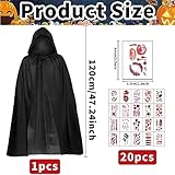 Zoom IMG-2 leonshco mantello nero per bambini Zoom IMG-2 leonshco mantello nero per bambini