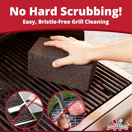 image for Avant Grub Heavy Duty Grill Cleaning Brick 1 Pack. Commercial Grade Pu