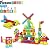 PicassoTiles PTB112 112pcs Bristle Shape Blocks Building Tiles Set Construction Learning Toy Stacking Educational Block, Creativity Beyond Imagination, Inspirational, Recreational, Educational