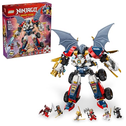 Image of LEGO NINJAGO Zane's Ultra Combiner Mech Toy 4-in-1 Building Set 71834 Building Blocks Toys for 9+ Gift for Boys and Girls