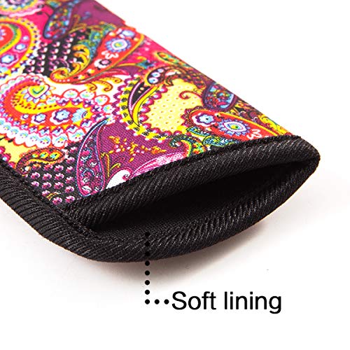 Image of TRIUMPH VISION 3 Pack Reading Glasses Pouch - Soft Eyeglasses Bag Portable Cloth Eyewear Case