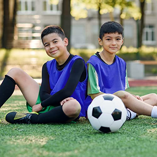 Image of Sintege 12 Pcs Soccer Pinnies Pennies Jersey Scrimmage Vest Sports Practice Jersey Mesh Basketball Vest for Youth Adult Kids