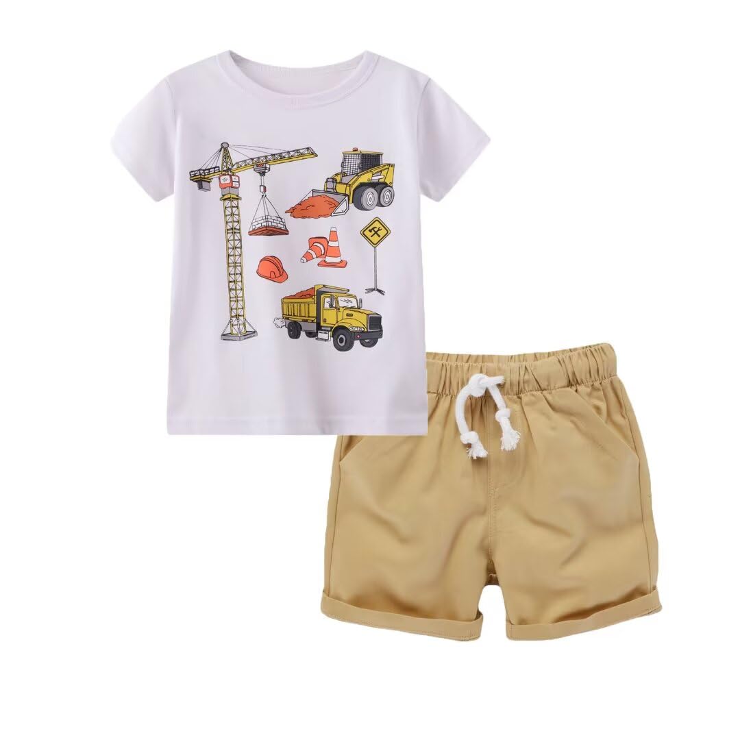 Toddler Boy Clothes Kids Summer Cotton Outfits Short Set Size 2-7Y