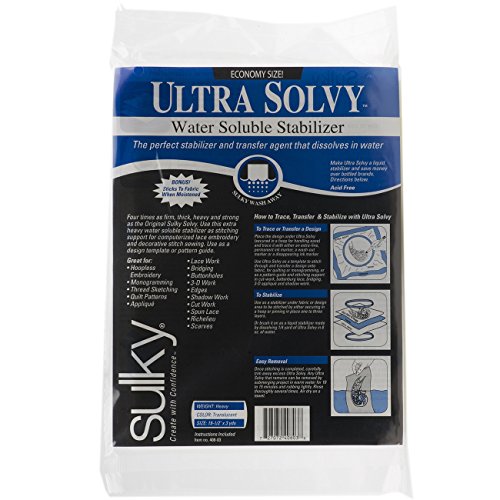 Sulky 408-03 Ultra Solvy Water Soluble Stabilizer , White Sulky 408-03 Ultra Solvy Water Soluble Stabilizer , White