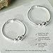 Hoops & Loops 925 Sterling Silver Beaded Ball Hoop Earrings, 30mm Three Beads Click-Top Hoops for Women | Sterling Silver