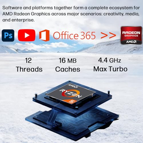 Image of Lenovo ThinkBook 16 Gen 7 Business Laptop (16 inch FHD+ Anti-Glare, AMD Ryzen 5 7533HS (> i7-1255U), 16GB DDR5 RAM, 512GB SSD), Fingerprint Reader, Webcam, Wi-Fi 6, Ethernet, Win 11 Pro w / Copilot, Grey