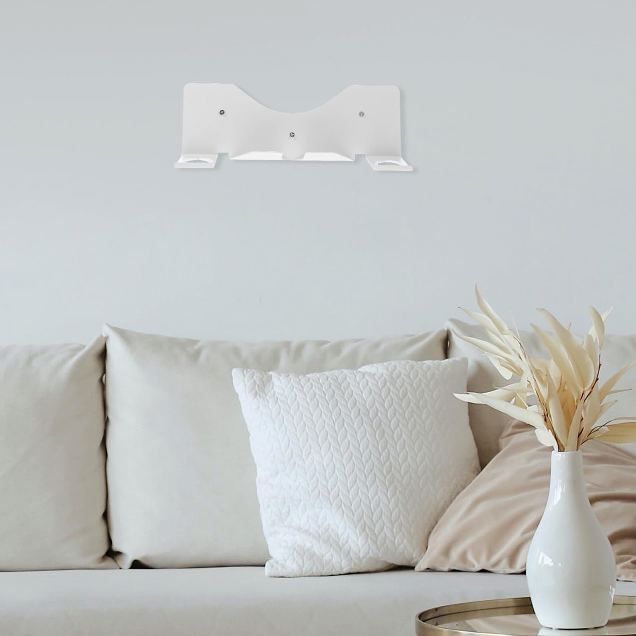 Supporto da Parete Superficie Liscia in Ferro Bianco per Visore Vr per Proteggere Headset e Controller per Uso Quotidiano e Negozi