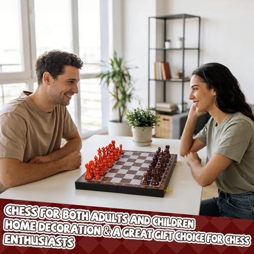 Juego de Ajedrez Profesional con Tablero Plegable de 17" miniatura 7