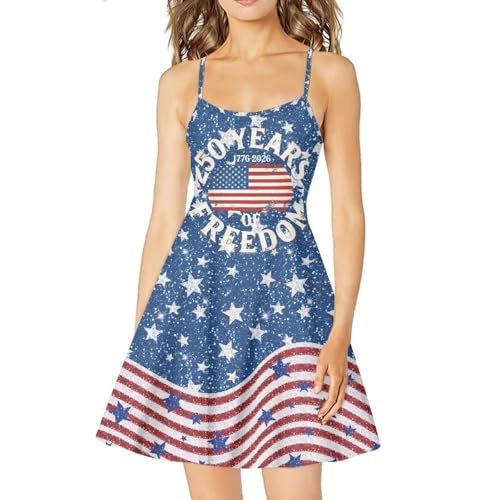 Image of Cozeyat Women Girls Summer Sleeveless Dress Casual Swing Beach Cover Up Knee Length Dresses,Large Size XS-4XL