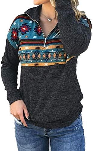 Voopptaw Women's Half Zip Sweatshirt 