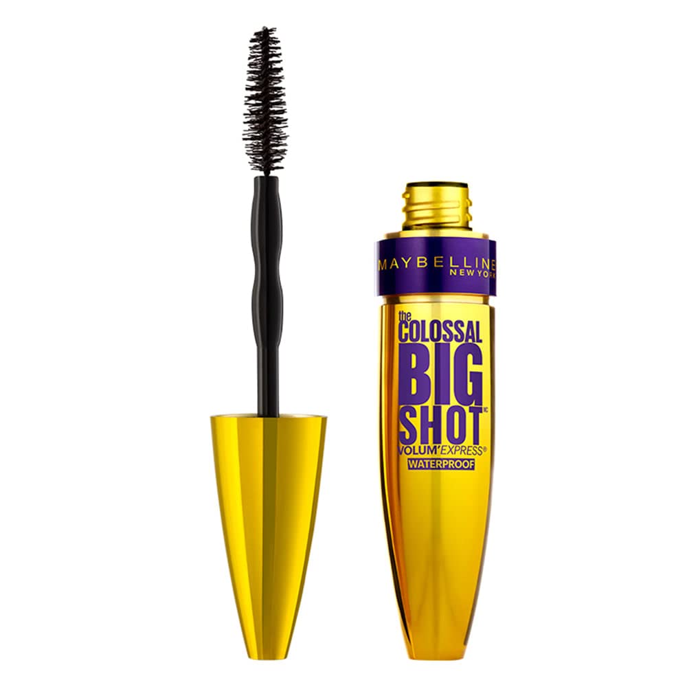 Maybelline New York Volum' Express The Colossal Big Shot Waterproof Mascara, Very Black, 0.32 fl. oz., 1 Count (Pack of 1), (I0097470) Waterproof Very Black 0.32 Fl Oz (Pack of 1)