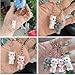 Goodangie00 4Pcs Cute Fuzzy Aesthetic Kawaii Cat Keychains Accessories for Women Bag Backpack Wallet Pendants Decor, Case Camera Phone Charms