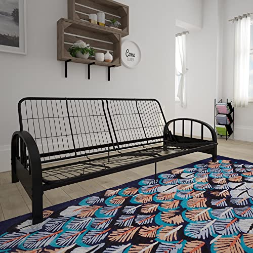 DHP Aiden Black Metal Futon Frame