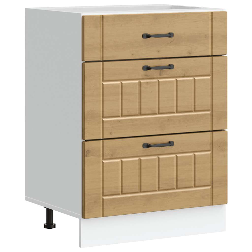 vidaXL Mueble bajo de Cocina Lucca Roble Artesanal