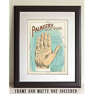 Palmistry Guide Illustration 11×14 Unframed Art Print Vintage Halloween Home Witchy Occult Wicca Wiccan Magic Decor Oddities Curiosities Palm Reading Numerology Horoscope Divination Occult
