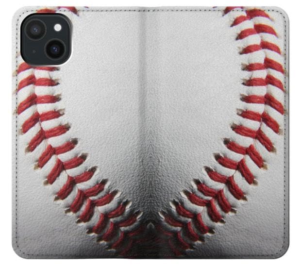 Étui clapet iPhone 15 Plus baseball pour éviter les rayures d'écran - 3