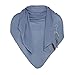 Produktbild KNIT FACTORY - Lola Dreieckstuch - Fein Gestrickter Damen Schal - Tuch Schal - Für Frühling und Sommer - Baumwollmix - Stone Blue