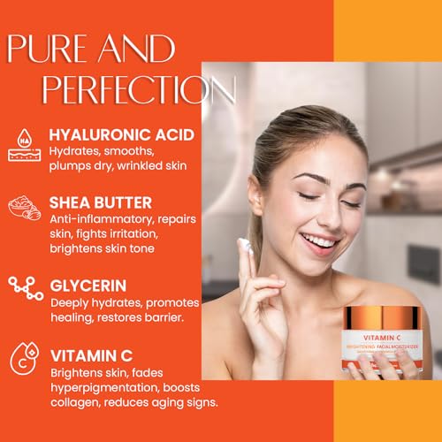The Beauty Standard Vitamin C Facial Moisturizer - Hydrating & Anti-Aging, Smooths & Brightens Skin - Dermatologist Tested, Clean Beauty, Cruelty-Free Korean Skin Care for All Skin Types - 1.69 fl. oz - Image 4
