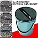 Mesh 5 Gallon Bucket Lid (1 Pack), Compatible with YETI Loadout Bucket & Standard Pails, Boat Trash Can Top Cover for Fishing, Bait & Outdoor Gear Storage Accessories, Black