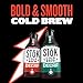 SToK Decaf Cold Brew Coffee, Bold & Smooth Arabica-Based Blend, Brewed Low and Slow, Unsweetened, Medium Roast Black Coffee, 48 fl oz Bottle