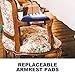 Holibanna Chairs Armrest Pads 2 Pieces Memory Foam Hand Pillow for Office Home Seating