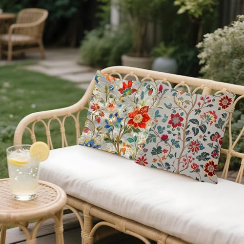 Housse coussin 35x35cm imperméable en lin avec fermeture éclair