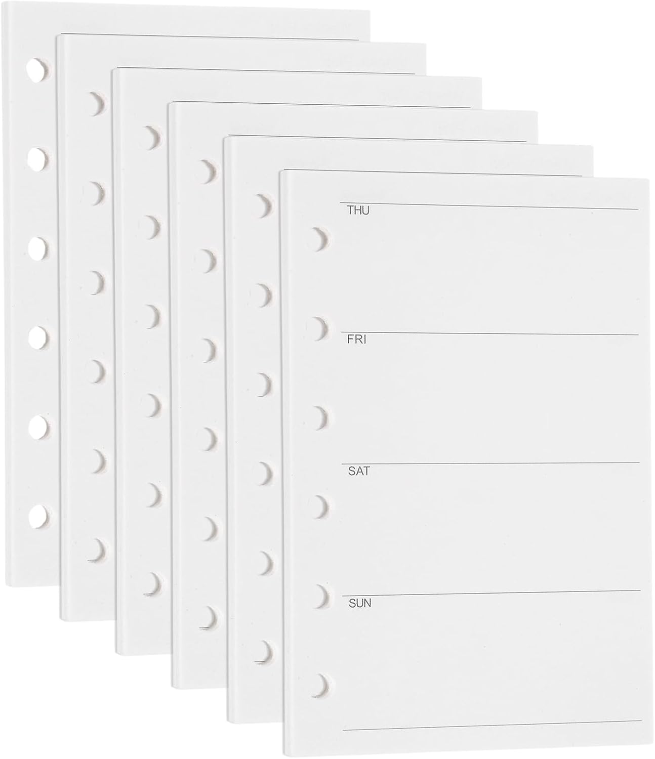 270Sheet A7 Planner Inserts Vertical Weekly Planner BInder