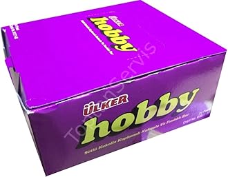 ULKER HOBBY CHOCOLATE HAZELNUT BAR 25 GR (48 PCS)