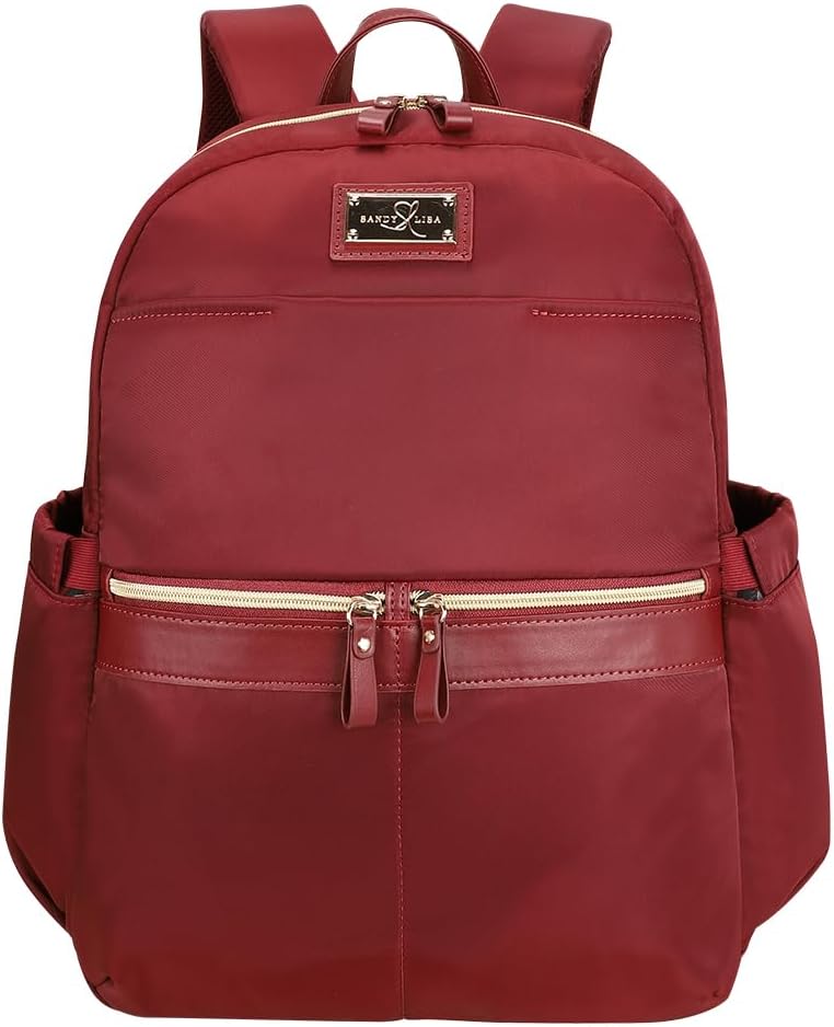 SANDY LISA Laguna Women's Backpack | Travel and Work Laptop Backpack | College and Working Professional | Fits 14" Laptop | Burgundy