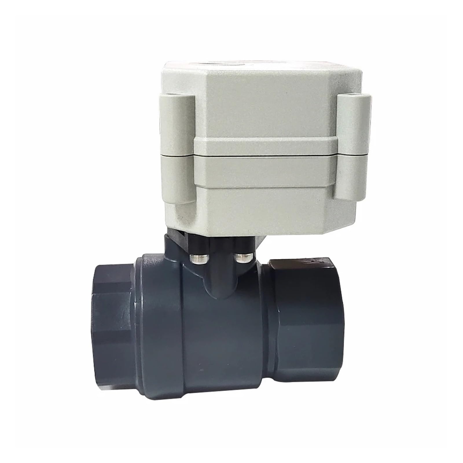 Electric Motorized Ball Valve DN20 3/4 inch Actuated Water Valve CPVC 220V Electric Motor Control Valve Power Off Return(Glue End,OPEN-CR202)